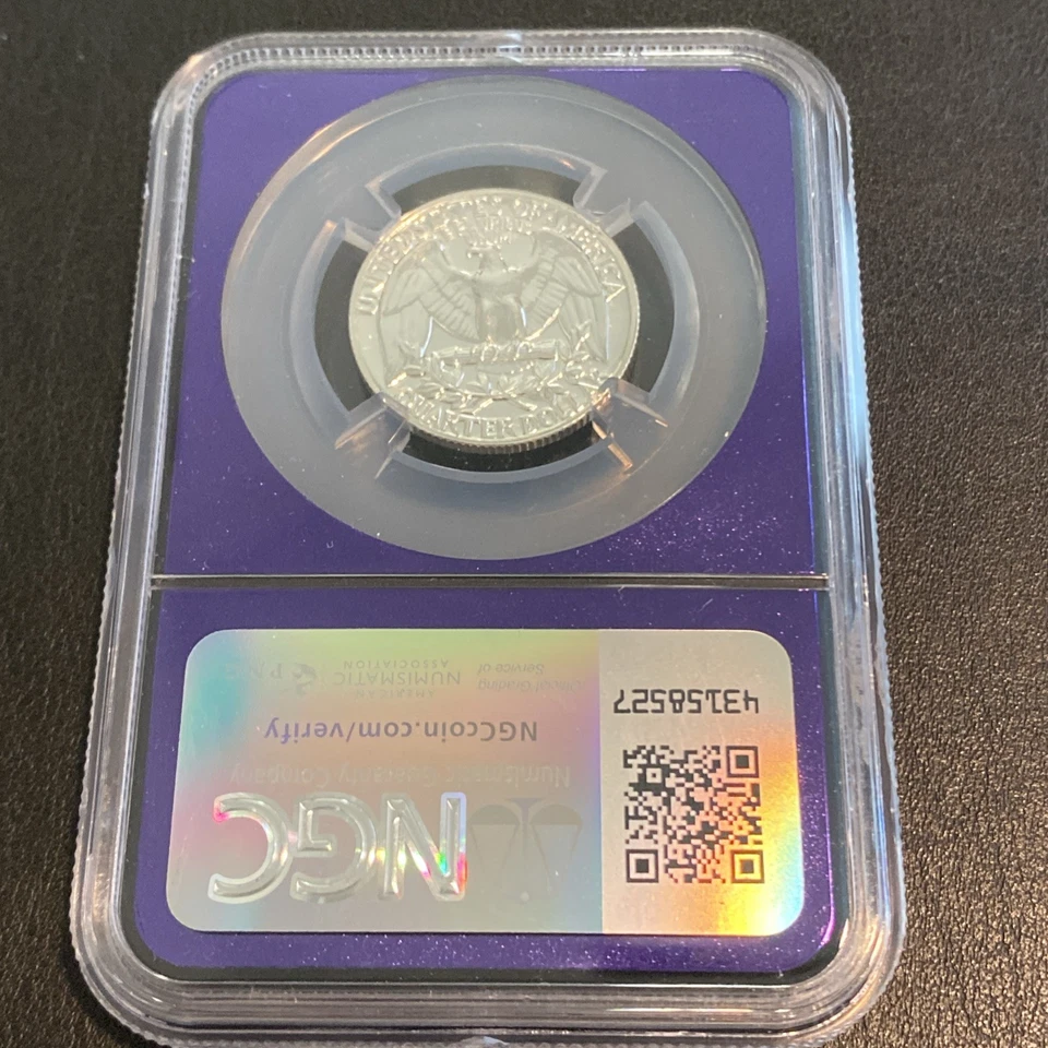 1959 25c Proof Silver Washington Quarter NCG PF67 in Purple Core Holder - Image 2 of 4