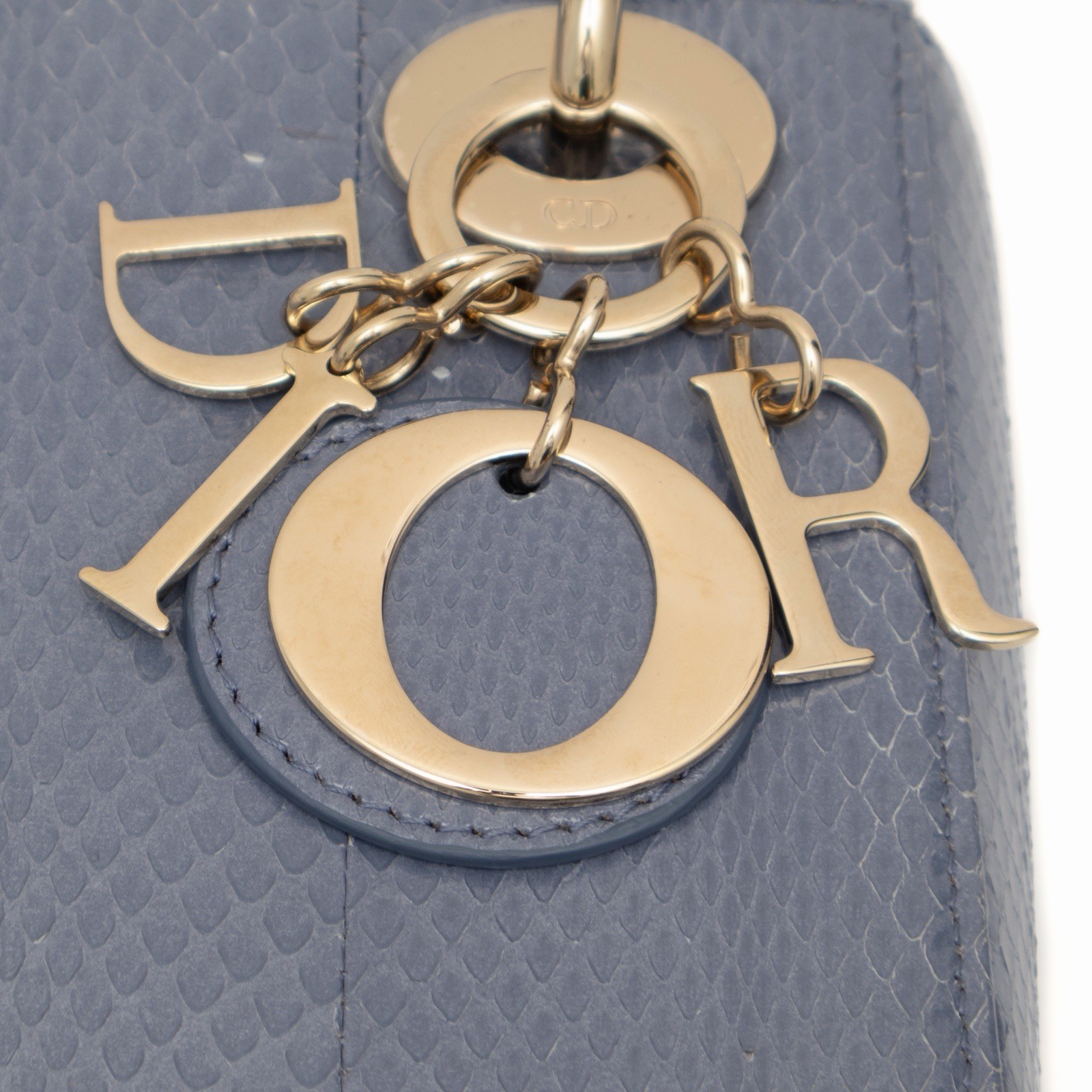 CHRISTIAN DIOR Python Snakeskin Mini Tote Lady Di… - image 13