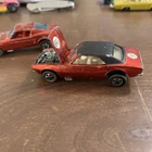 Mattel Hot Wheels Custom Camaro Red W/ Black Roof Redline U.S.A Vintage 1967