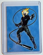 Ghost Rider Limited Edition Artist Signed “Marvel Comics” Trading Card 2/10