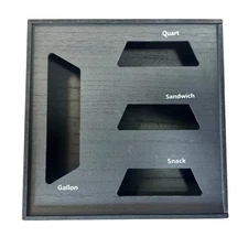 Kitchen Organizer Bag Dispenser Wall Mount Gallon Sandwich Snack Quart