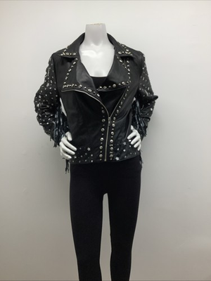 #ad #ad Any Old Iron Nashville Biker Black Jacket Women’s Size XLPreowned. $245.00