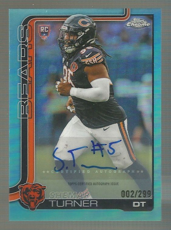 2/299 Shemar Turner 2025 Topps Chrome Auto #RA-ST