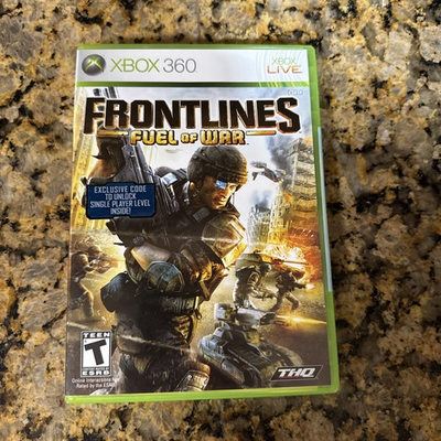 #ad Frontlines Fuel of War Microsoft Xbox 360 CIB $14.99