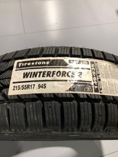 1 New 215 55 17 Firestone Winterforce 2 Snow Tire