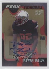 2017 Sage Hit Peak Performance Platinized Gold 2/5 Taywan Taylor #PK-TT Auto 2b2