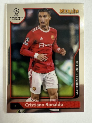 2021-22 Merlin UEFA Champions League #7 Cristiano Ronaldo Aqua Prism