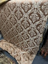 Rose Gold Damask Jacquard Brocade Fabric 116in. Sold By The Yard
