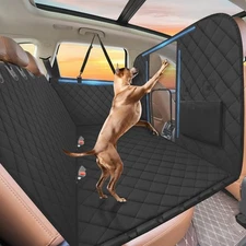 High Barrier Back Seat Extender for Dogs, Hard Bottom Dog Car Seat Cover for Bac