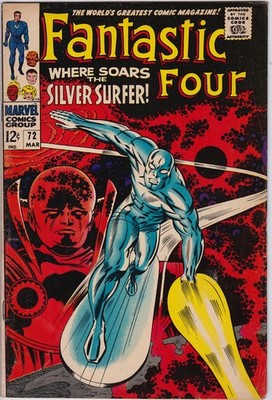   Fantastic Four #72 (Marvel Comics 1968) Classic Kirby Cover! Presents Great!