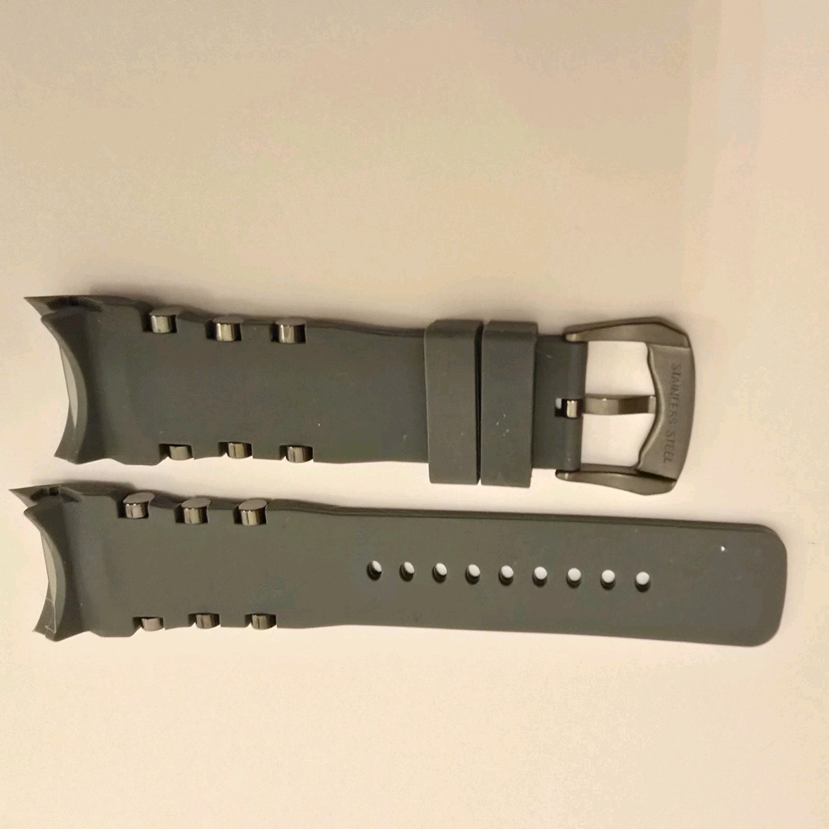 Swiss Legend Commander Watch Strap Band Silicone Gray 26mm | eBay