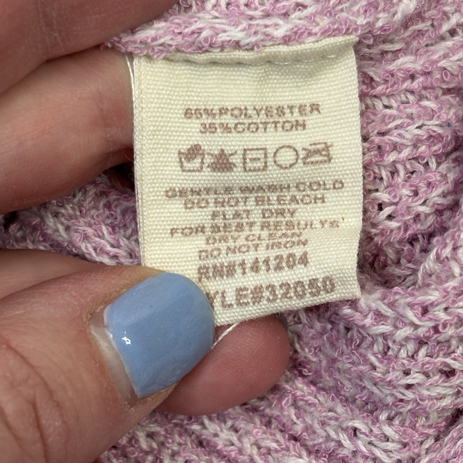 Hem & Thread Sweater Patchwork Colorblock Crew Ne… - image 7