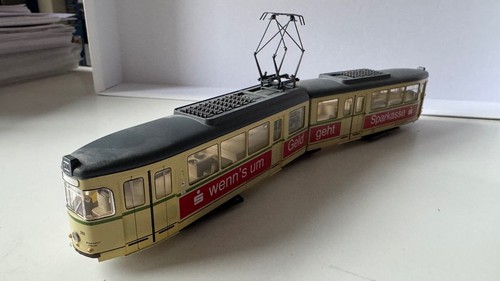 Lima 208546 Düwag Sparkasse, guter Zustand, mit Licht / Antrieb, OVP | Condition: Gebraucht