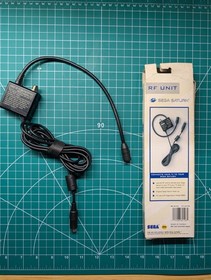 Official Sega Saturn RF Unit MK-80106 OEM AV Adapter Complete In Box Tested