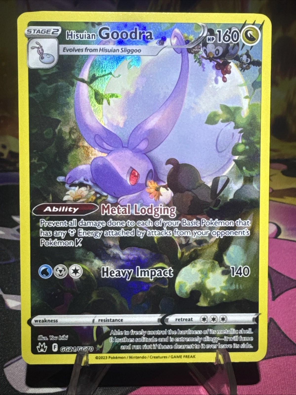 Hisuian Goodra GG21/GG70 - Crown Zenith - Galarian Gallery Holo Pokemon NM