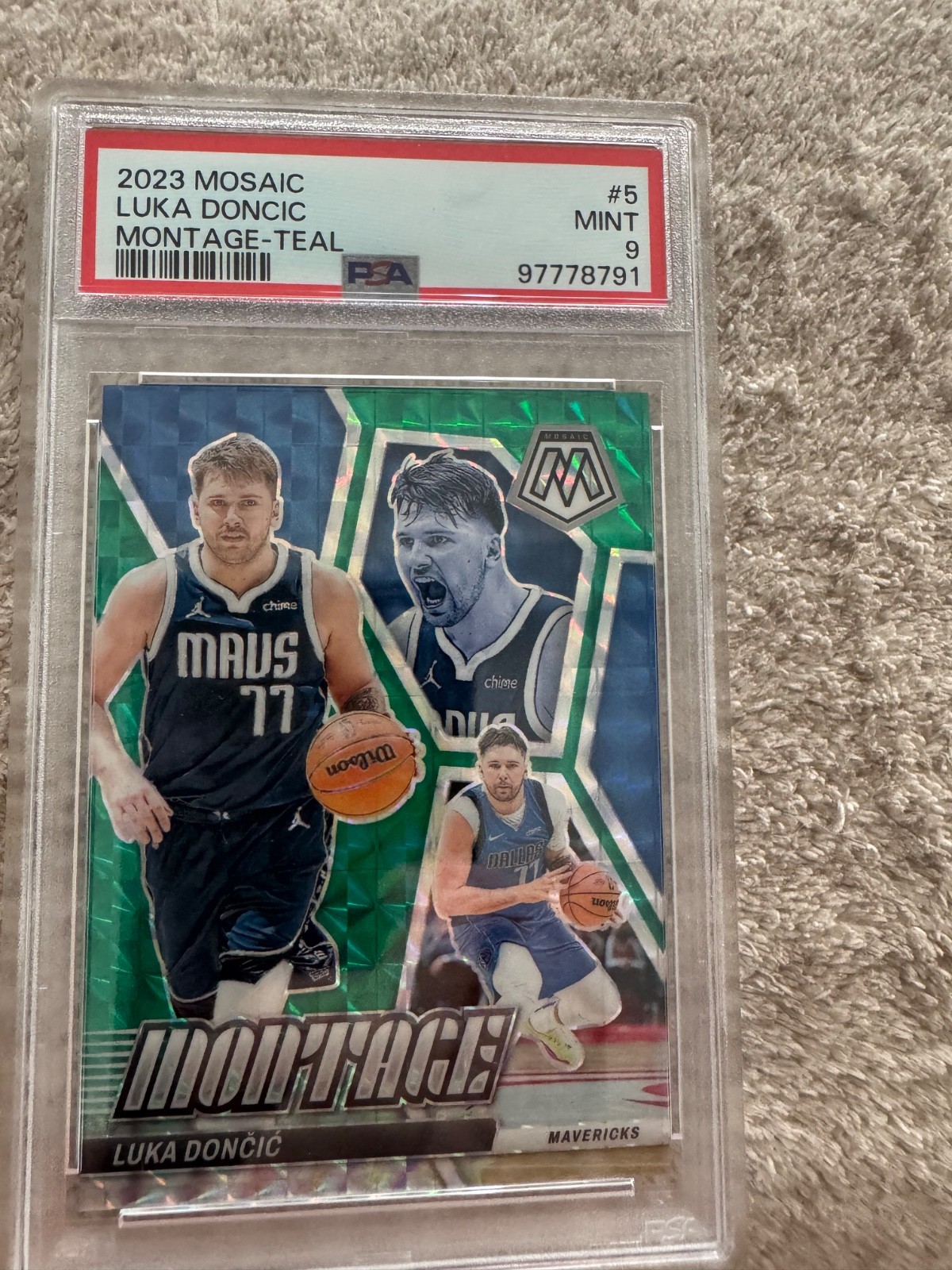 2023 Mosaic Luka Doncic Montage-Teal /75