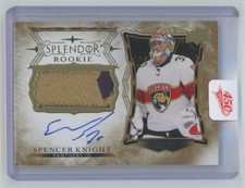 2021-22 Upper Deck The Cup Splendor Rookie Patch Spencer Knight Auto 08/49