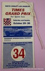 Original 1966 Ticket 9th Annual Los Angeles Times Grand Prix Racing Sports Cars — photo 1