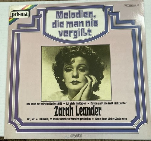 Zarah Leander - Melodien, Die Man Nie Vergisst - G