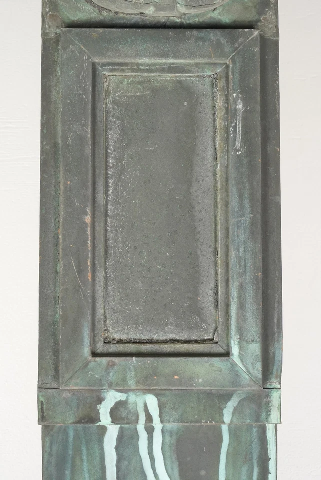 Pair of Reclaimed 49 in. Beaux Arts Copper Verdigris Corbels - Image 4 of 4