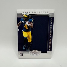 2021 Panini Plates and Patches Draft Picks Full Coverage Materials Nico Collins