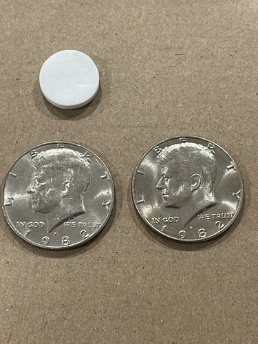 1982 P&D Clad Kennedy Half Dollar Two Coin Set-Nice Rim- FREE SHIPPING ...
