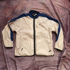 Vintage Nike Windbreaker Jacket Youth Large L 12-14 White Blue Large Spellout