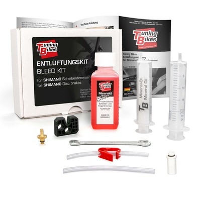 TB Entlüftungskit für Shimano Scheibenbremsen - komplettes Set mit Mineralöl