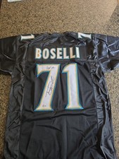 Tony Boselli Signed AUTOGRAPHED Jacksonville Black Football Jersey ACOA COA
