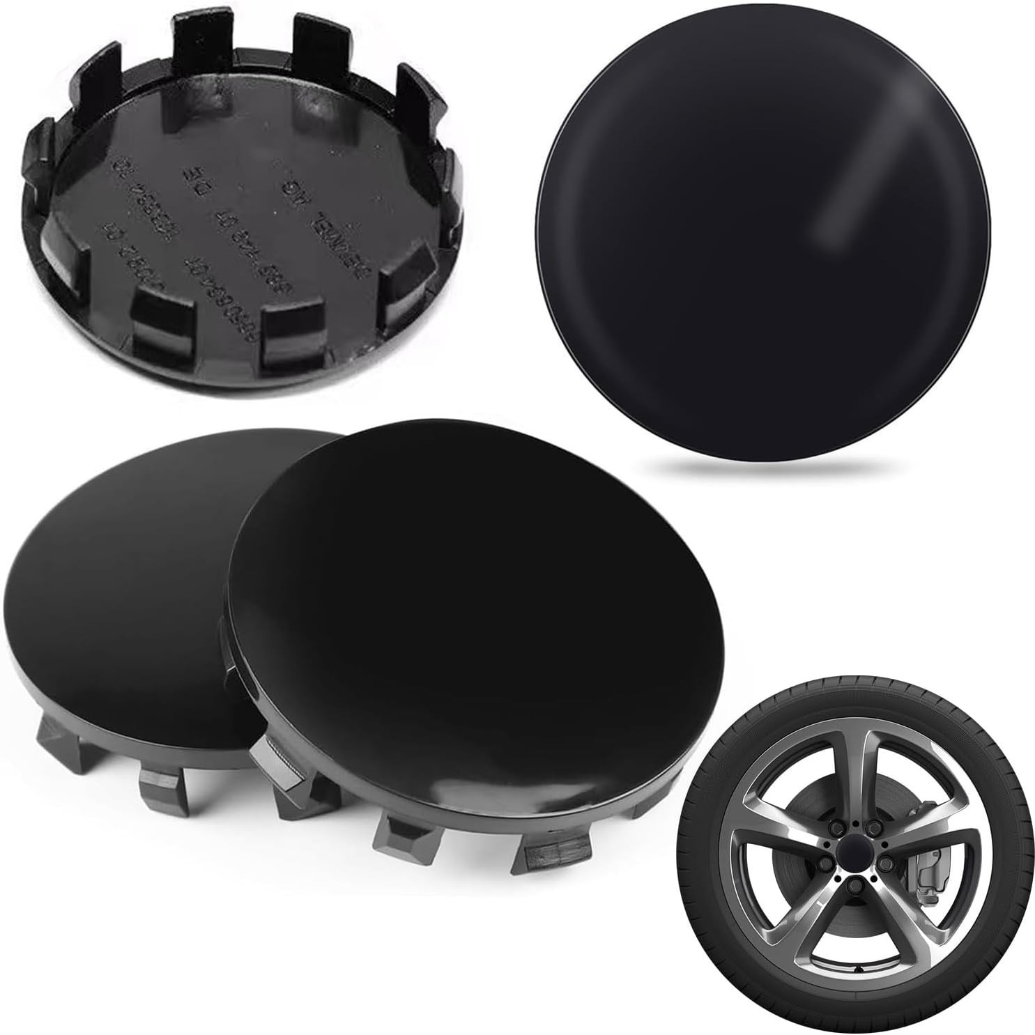 4 Coprimozzo Tappi MINI 54 mm Compatibile Mini COOPER ONE COUNTRYMAN Borchie PV foto 2