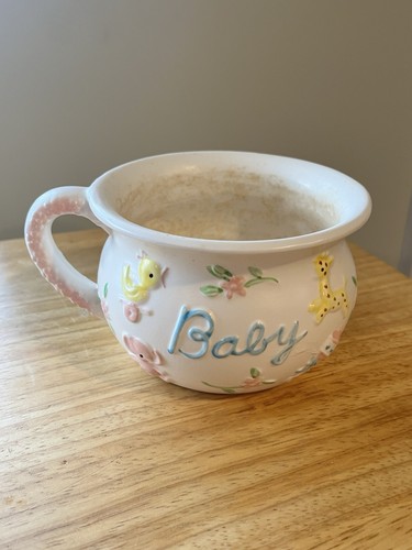 Vintage Napcoware Import Planter Japan #7131 Ceramic Baby Nursery Decor Retro