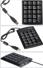 Lot Of 5 TARGUS NUMERIC KEYPAD WITH 2 PORT US...
