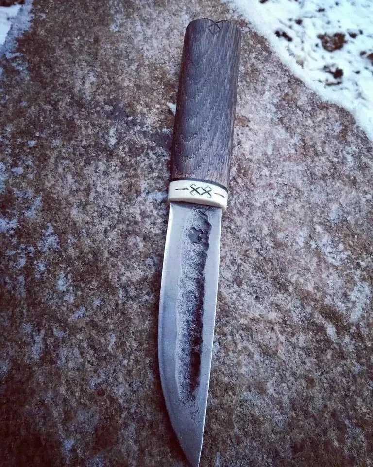 Нож ЯКУТ, якутский нож, нож ручной ковки, нож на заказ, нож ручной работы - Изображение 3 из 4