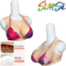 C-G Cup Silicone Breast Forms Breast Plates Fake Boobs Crossdresser Drag Queen