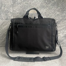 PORTER CLIP 2Way Briefcase Black Business Bag Shoulder Nylon Yoshida Japan