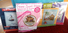 4 CrossStitcher Magazine Cross Stitch Kits NEW SEALED