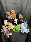 Vintage TY Beanie Babies Lot Of 12 1990s With Tags and Tag protectors