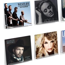 6 Pack Vinyl Record Shelf Wall Mount, 12 inch Record Holder for Storage Dis...