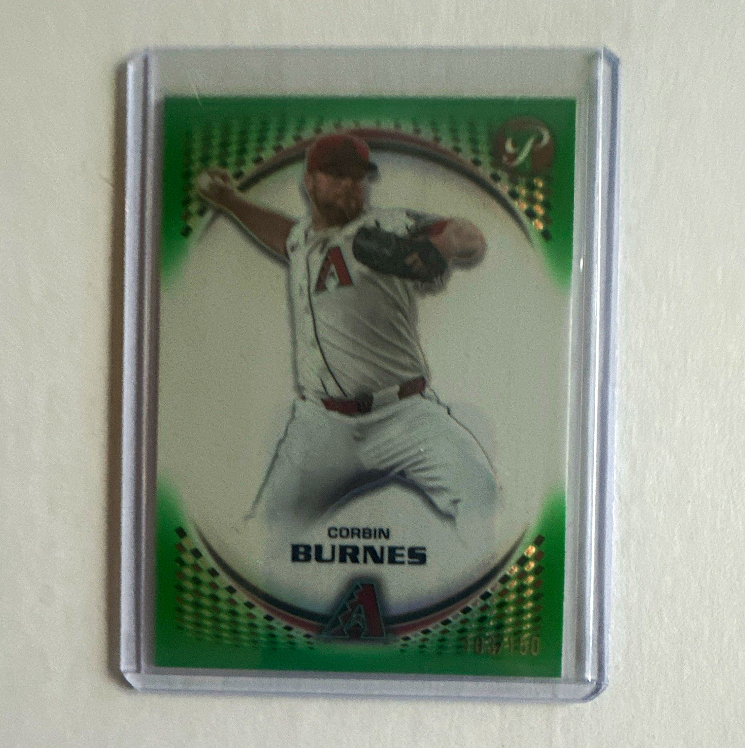 Topps 2026 Pristine Corbin Burnes #124 Green /150 Arizona Diamondbacks