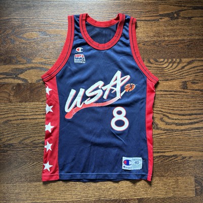 Vtg 90s NBA Scottie Pippen Blue USA Jersey Dream Team NBA Bulls 40