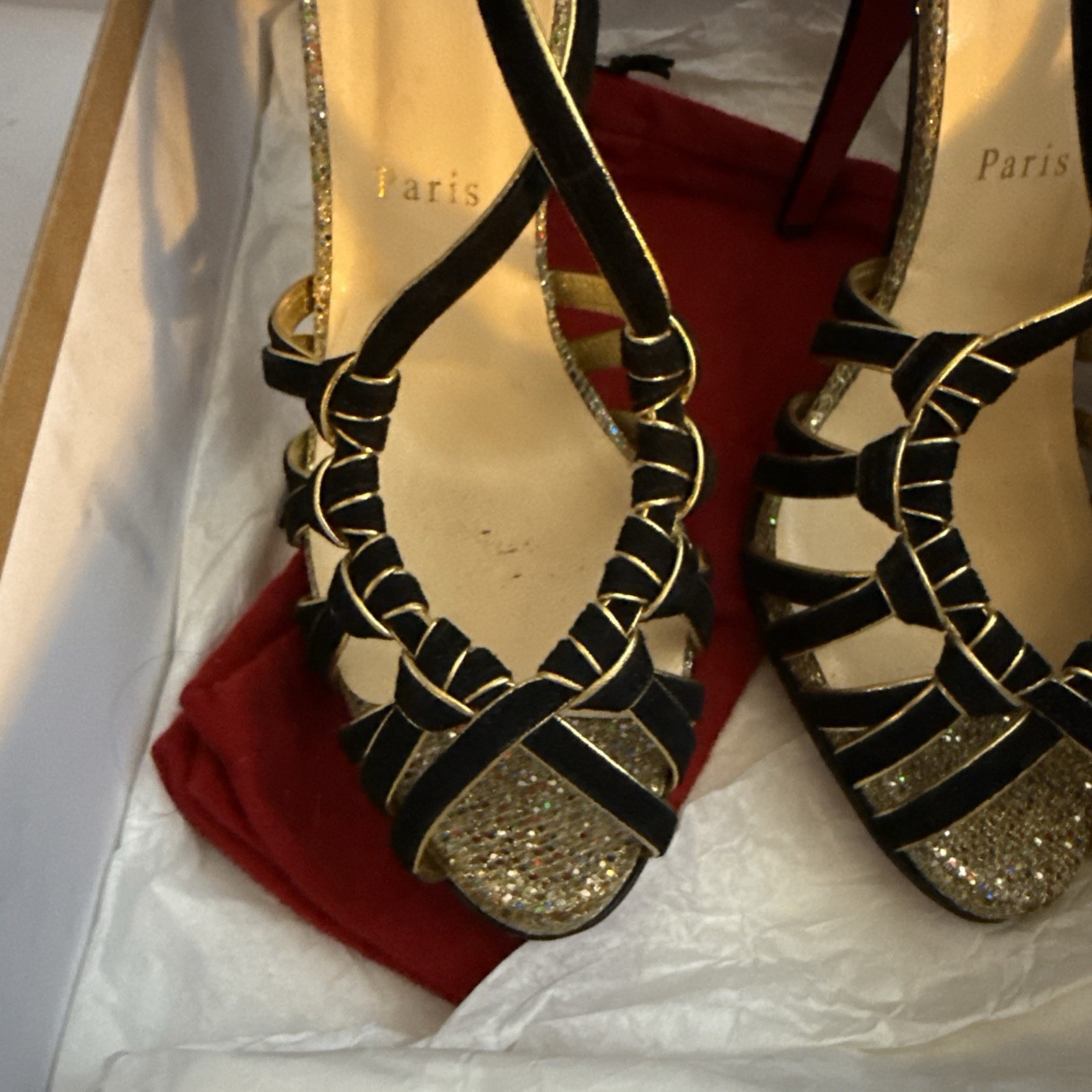 Red Bottom women high heel shoes size 9.0