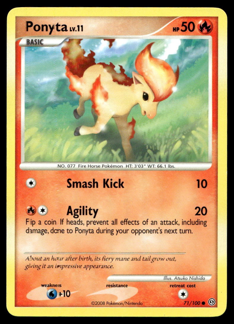 Ponyta Stormfront Common 71/100 2008 Pokemon TCG