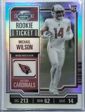 MICHAEL WILSON 2023 CONTENDERS OPTIC ROOKIE TICKET SILVER PRIZM RC #84