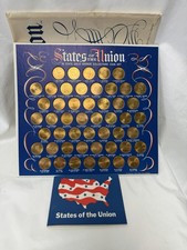 States Of The Union 50 Solid Bronze Collector...