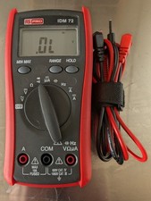 RS PRO IDM72 Handheld Digital Multimeter, True RMS, 10A ac Max, 10A dc Max, 750V