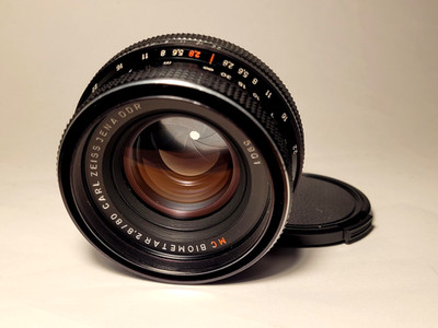 Carl Zeiss Jena Biometar 2,8/80 RED MC MINT Condition  Pentacon Six  Exakta 66