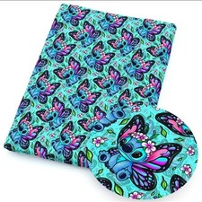 Alien Stitch Butterfly Polycotton woven fabric 18x55" 1288383 HALF YARD