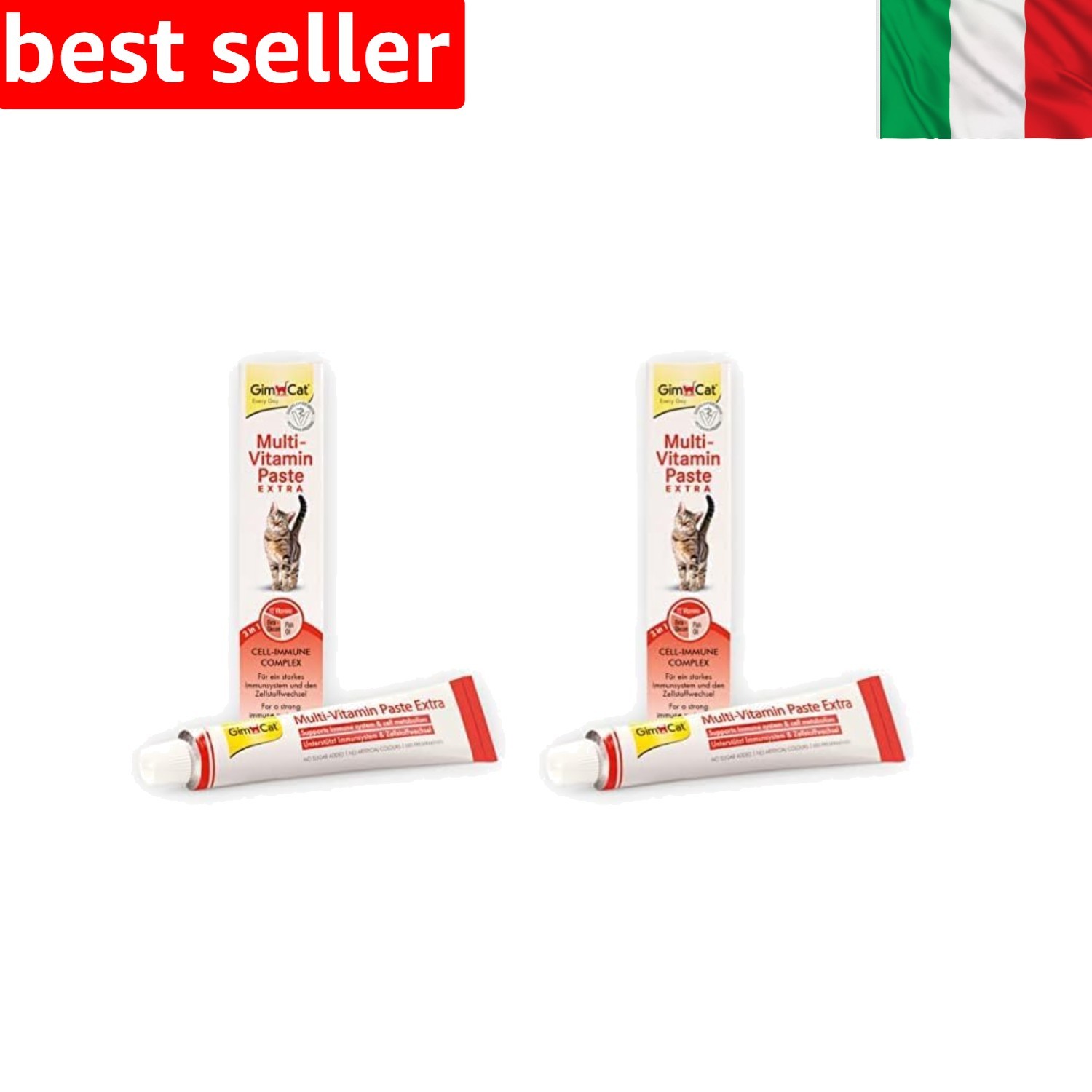 Pasta Multivitaminica Gatto GimCat Extra con Omega 3 e Beta-Glucano