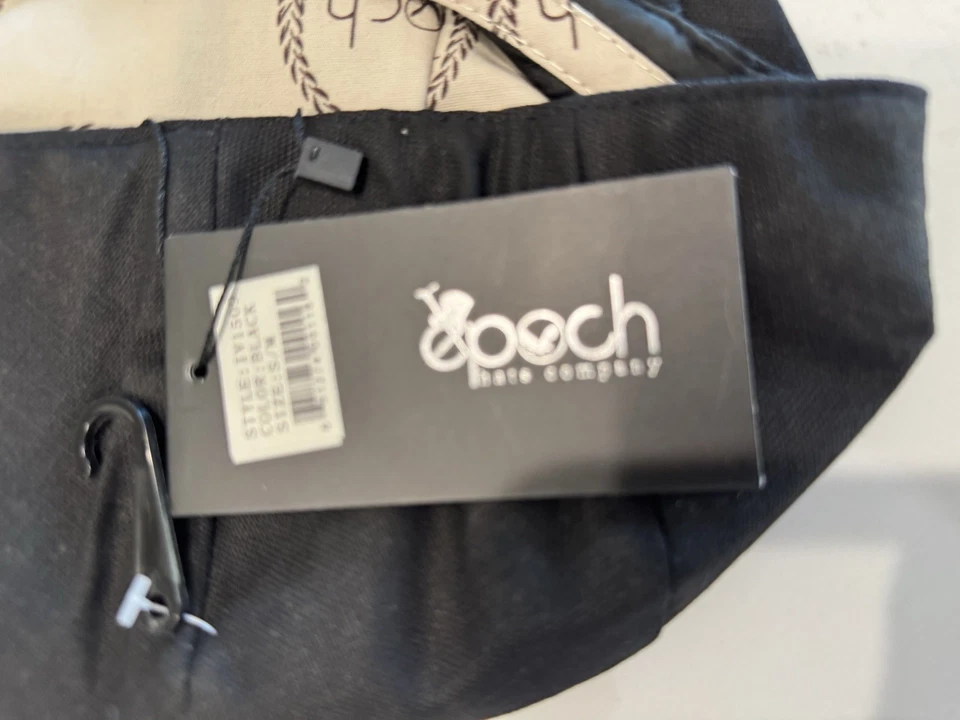 Sombrero de Newsboy Epoch Negro con Forro Talla SM/Mediano Foto 3 de 4