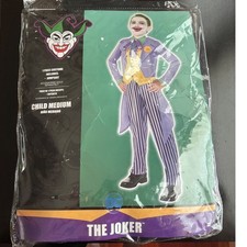 DC Comics The Joker Costume KidChild Medium 8-10 PurpleJumpsuit Halloween Outfit